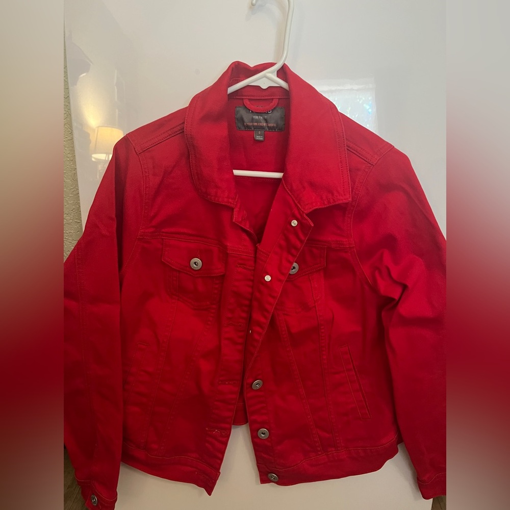 Torrid Red Jean Jacket